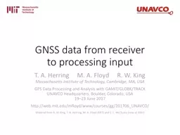 GNSS data from receiver