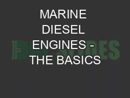 MARINE DIESEL ENGINES - THE BASICS