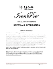 Page of INSTALLATION SUGGESTIONS KNEEWALL APPLICATION