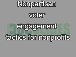 Nonpartisan voter engagement tactics for nonprofits