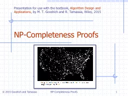 NP-Completeness Proofs