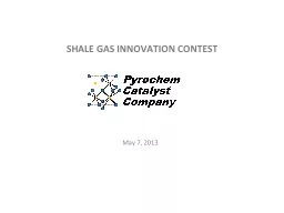 SHALE GAS INNOVATION CONTEST