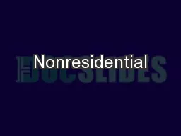 Nonresidential