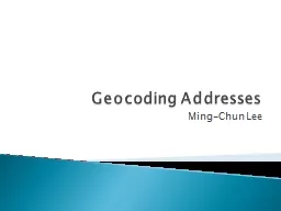 Geocoding Addresses