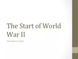 The Start of World War II