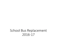 School Bus Replacement