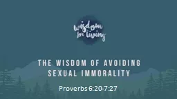 Proverbs 6:20-7:27