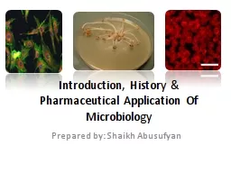 Introduction, History & Pharmaceutical Application Of M