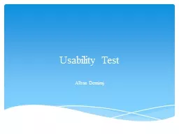 Usability Test
