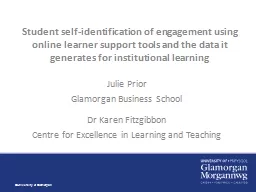 Student self-identification of engagement using online lear