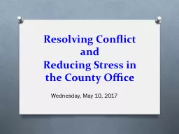 Resolving Conflict and