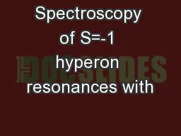 Spectroscopy of S=-1 hyperon resonances with