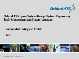 Orbital ATK Space Systems Group: Systems Engineering