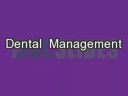 Dental  Management