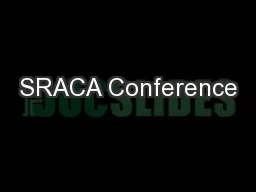 SRACA Conference