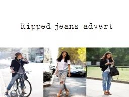 Ripped jeans advert