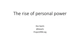 The rise of personal power