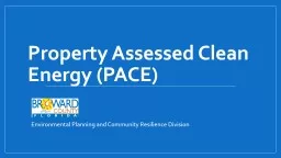 Property Assessed Clean Energy (PACE)