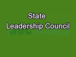State Leadership Council