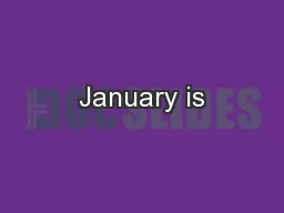 January is