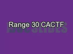 Range 30 CACTF