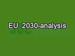 EU  2030-analysís