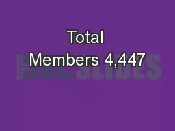 Total Members 4,447