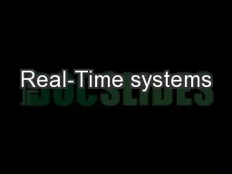 Real-Time systems