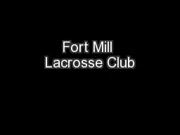 Fort Mill Lacrosse Club