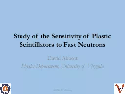 Study of the Sensitivity of Plastic Scintillators to Fast N