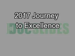 2017 Journey to Excellence