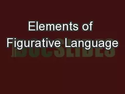 Elements of Figurative Language