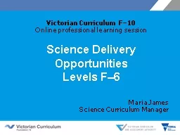 Science Delivery Opportunities