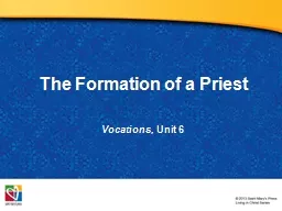 The Formation of a Priest