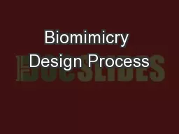 Biomimicry Design Process