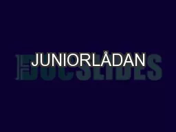 JUNIORLÅDAN