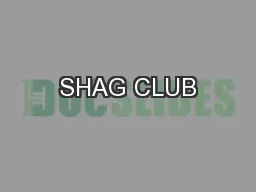 SHAG CLUB