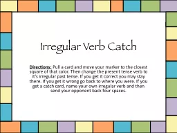 Irregular Verb Catch