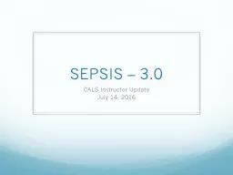 SEPSIS – 3.0