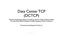 Data Center TCP