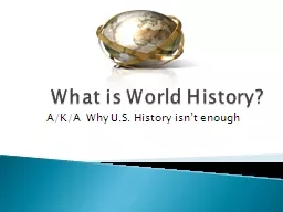 What is World History?