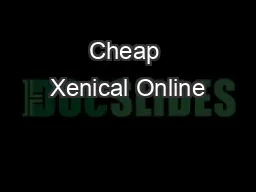 Cheap Xenical Online