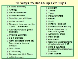 30 Ways to Dress up