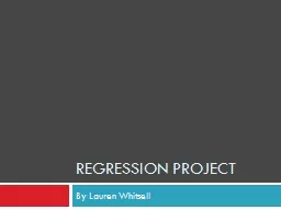 Regression Project