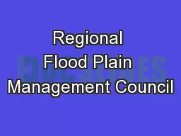 Regional Flood Plain Management Council