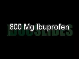 800 Mg Ibuprofen