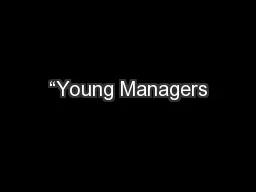 “Young Managers