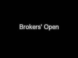 Brokers' Open