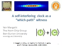 A self-interfering clock as a “which-path” witness