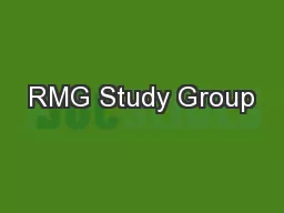 RMG Study Group